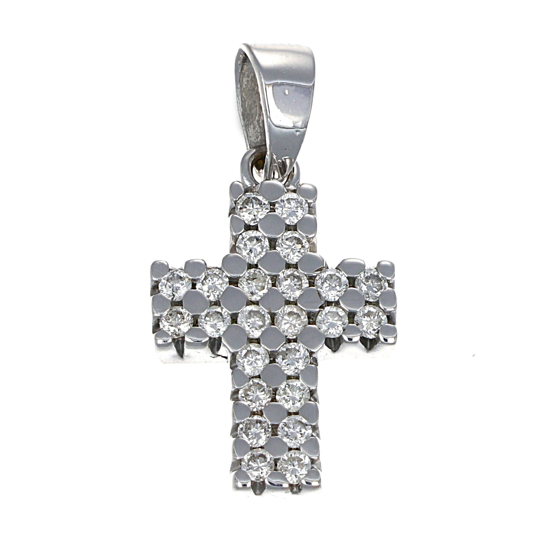 Ciondolo - 18 carati Oro bianco - 0.60ct. tw. Diamante (Naturale)