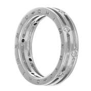 Anello - 18 carati Oro bianco - 0.10ct. tw. Diamante (Naturale)