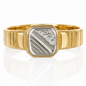 Anello - 18 carati Oro bianco, Oro giallo - Made in Italy - Handmade