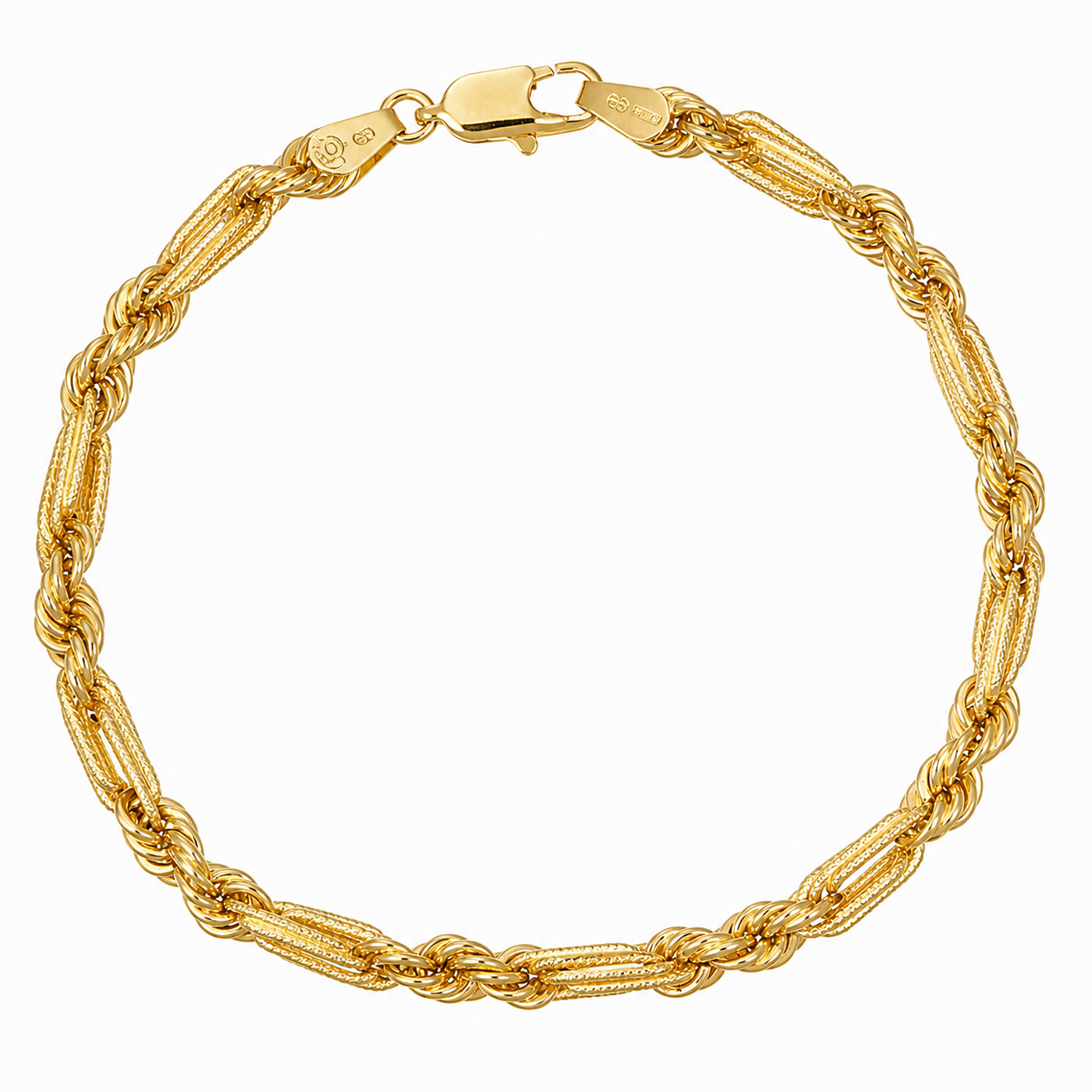 Bracciale - 18 carati Oro giallo - Handmade - Made in Italy
