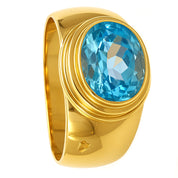 Anello - 18 carati Oro giallo - 2.25ct. tw. Topazio
