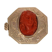 Chiusura in Oro giallo 18 carati - Corallo rosso del mediterraneo