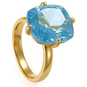 Anello - 18 carati Oro giallo - 12.00ct. tw. Topazio