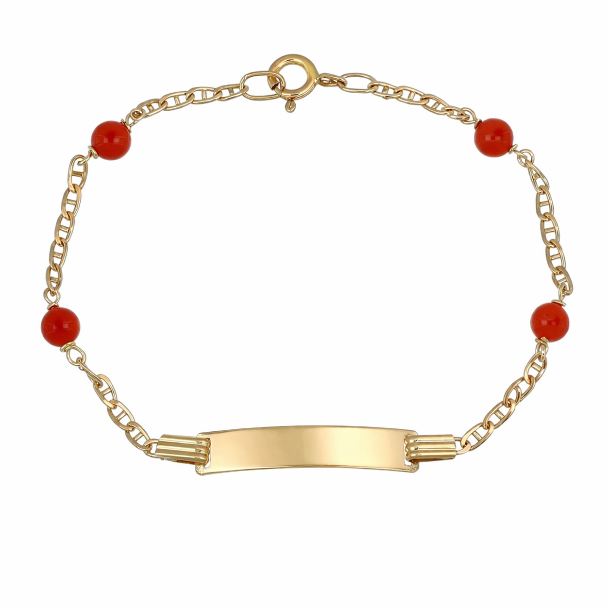 Bracciale - 18 carati Oro giallo Corallo