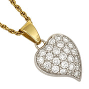 Collana con ciondolo - 18 carati Oro bianco, Oro giallo - 0.675ct. tw. Diamante (Naturale)