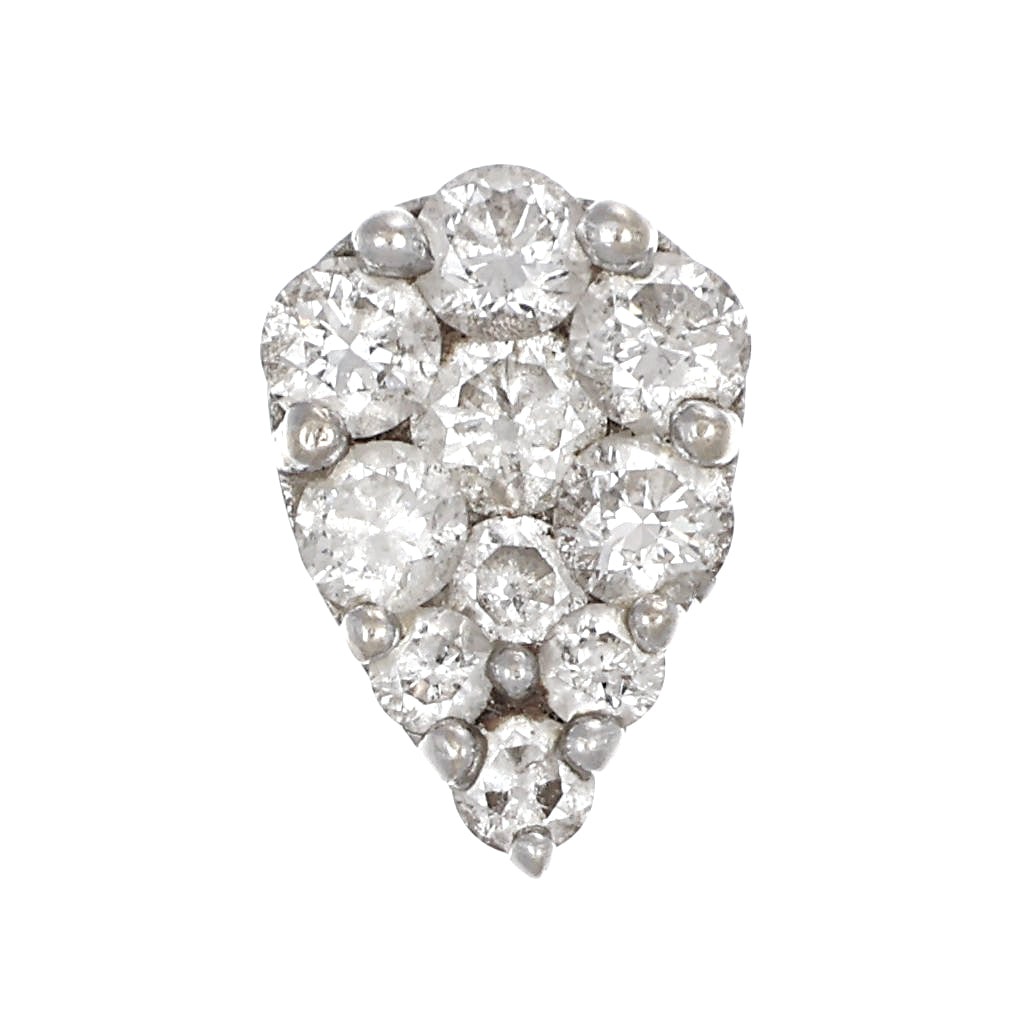 Ciondolo - 18 carati Oro bianco - 0.28ct. tw. Diamante (Naturale)