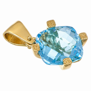Ciondolo - 18 carati Oro giallo - 7.00ct. tw. Topazio - Made in Italy - Handmade