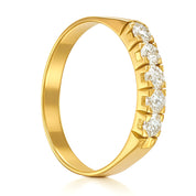 Anello - 18 carati Oro giallo - 0.35ct. tw. Diamante (Naturale)