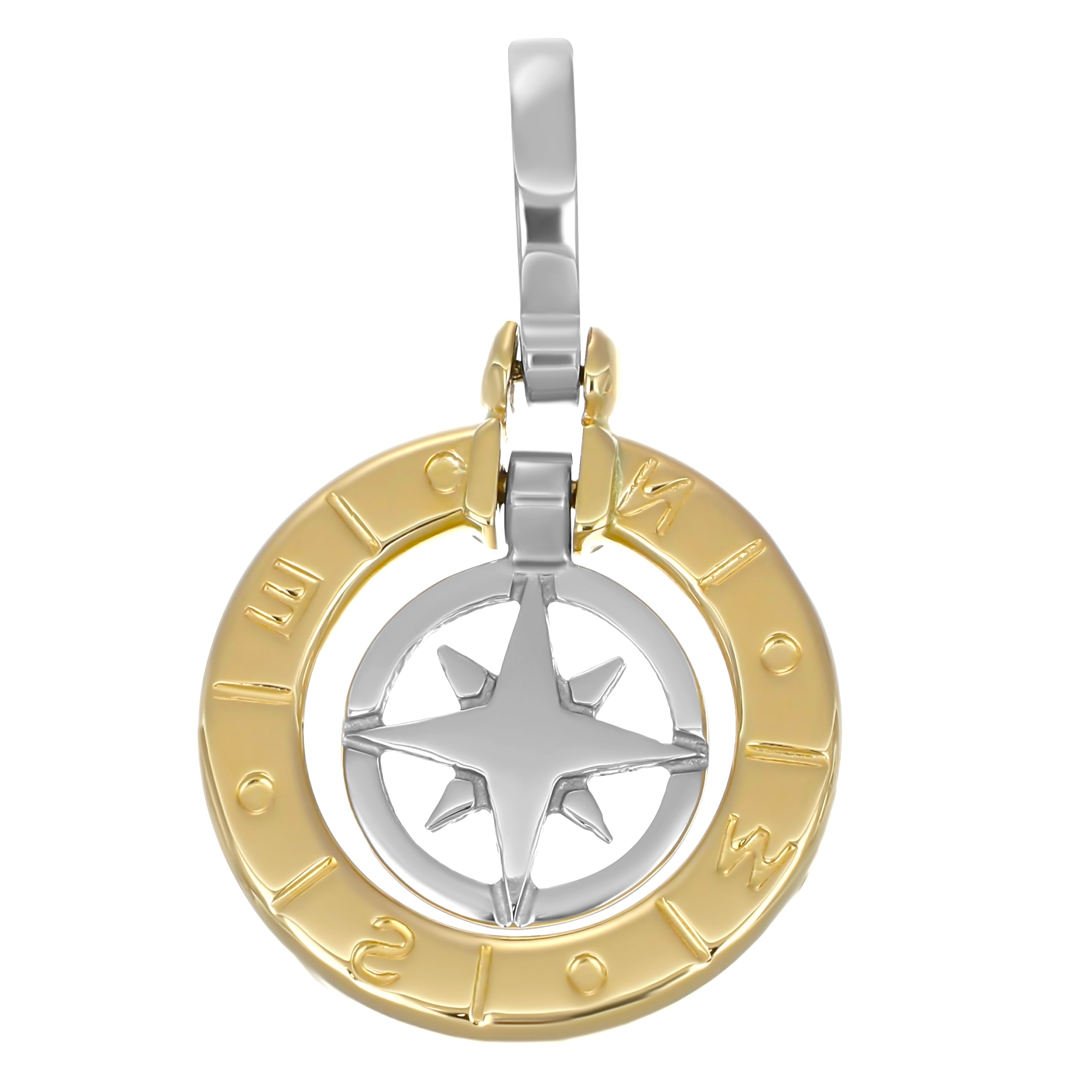 Ciondolo - 18 carati Oro giallo, Oro bianco