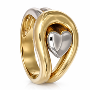 Anello - 18 carati Oro bianco, Oro giallo