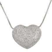 Collana con ciondolo - 18 carati Oro bianco