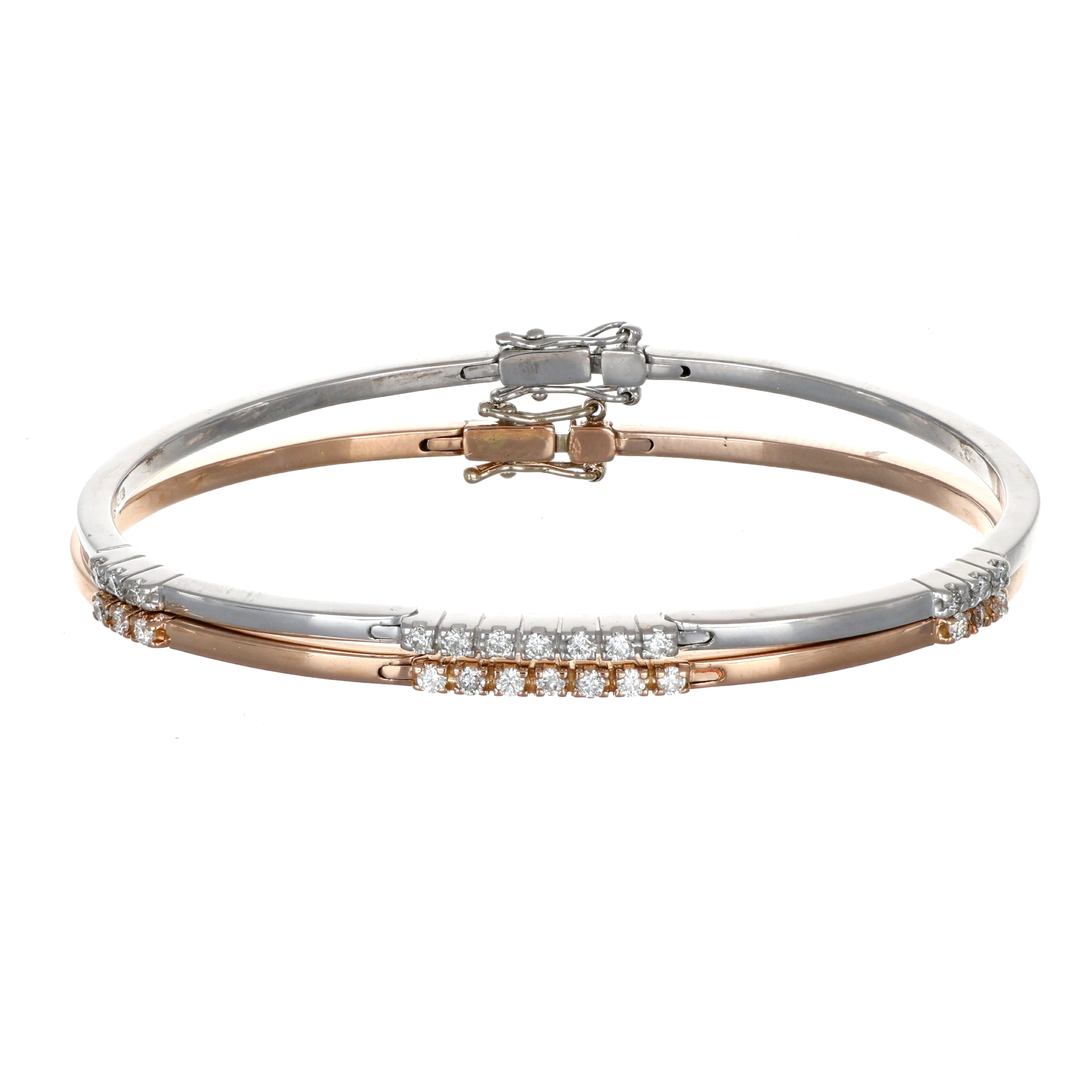 Bracciale - 18 carati Oro bianco, Oro giallo - 0.65ct. tw. Diamante (Naturale)