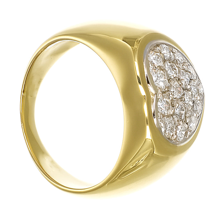 Anello - 18 carati Oro bianco, Oro giallo - 0.43ct. tw. Diamante (Naturale)