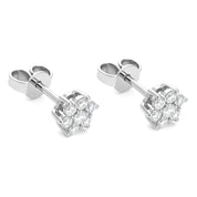 Orecchini - 18 carati Oro bianco - 0.38ct. tw. Diamante (Naturale)