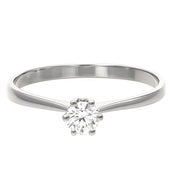 Anello - 18 carati Oro bianco - 0.25ct. tw. Diamante (Naturale)