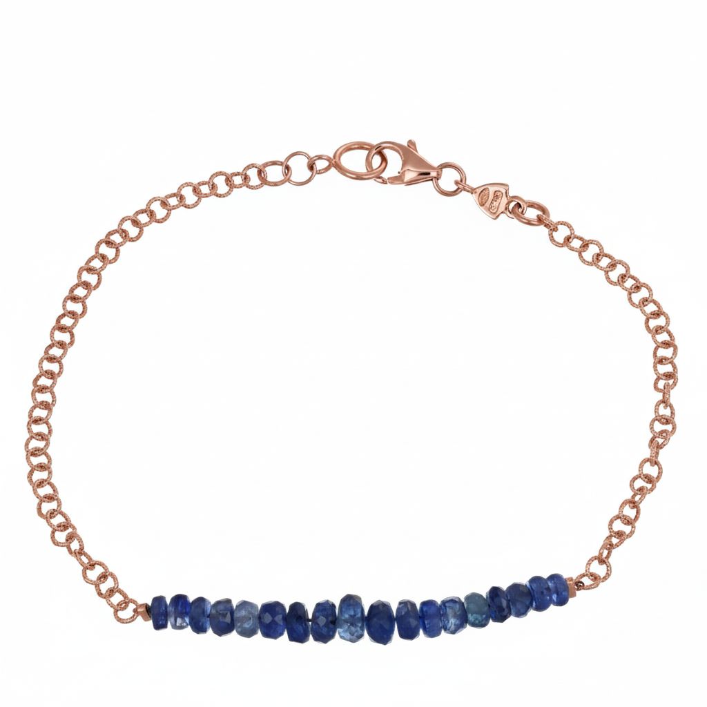 Bracciale - 18 carati Oro rosa - 1.51ct. tw. Zaffiro