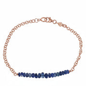 Bracciale - 18 carati Oro rosa - 1.51ct. tw. Zaffiro