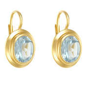 Orecchini - 18 carati Oro giallo - 3.60ct. tw. Acquamarina