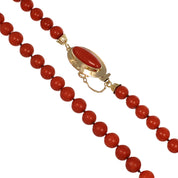 Collana - 18 carati Oro giallo Corallo