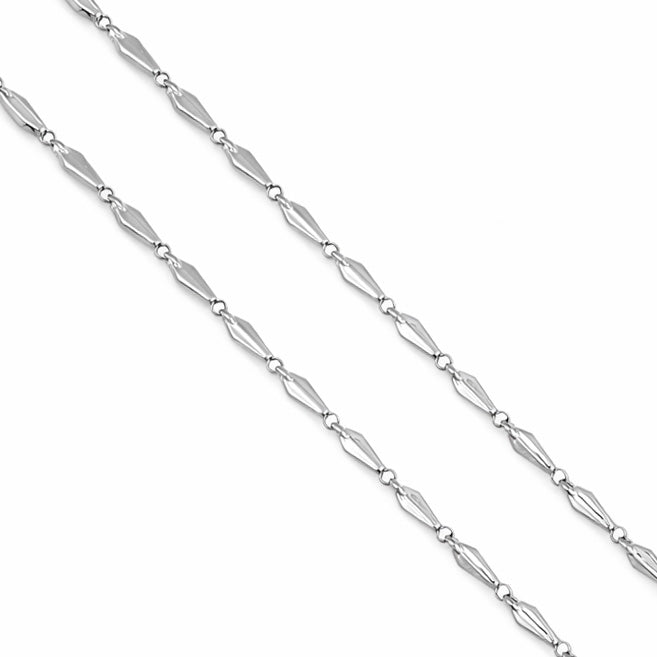 Collana unisex in oro bianco 18 carati