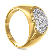 Anello - 18 carati Oro bianco, Oro giallo - 0.43ct. tw. Diamante (Naturale)