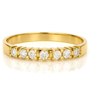 Anello - 18 carati Oro giallo - 0.14ct. tw. Diamante (Naturale)