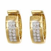 Coppia di orecchini da donna Recarlo in oro giallo 18 carati