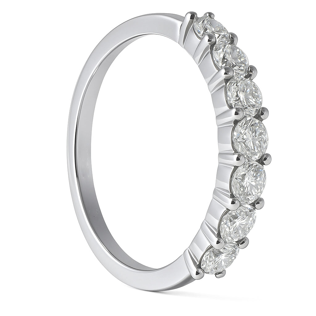 Anello - 18 carati Oro bianco - 0.28ct. tw. Diamante (Naturale)