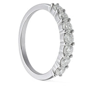 Anello - 18 carati Oro bianco - 0.28ct. tw. Diamante (Naturale)