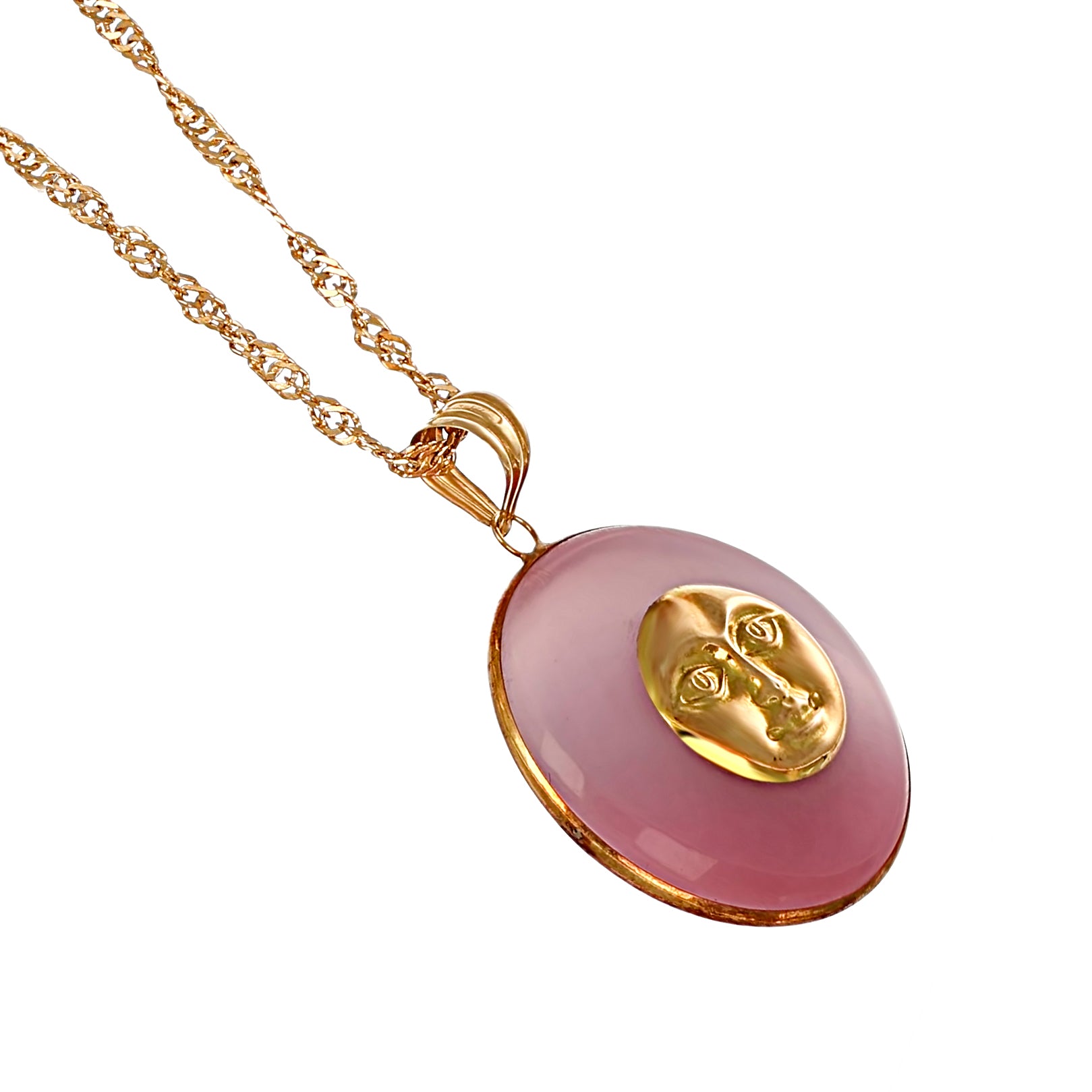 Collana con ciondolo - 18 carati Oro giallo