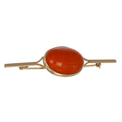 Spilla - 18 carati Oro giallo Corallo
