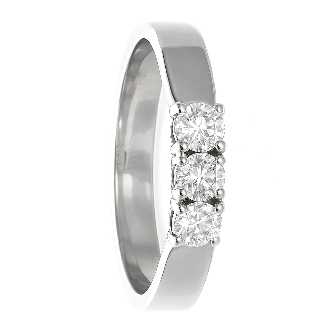 Anello - 18 carati Oro bianco - 0.23ct. tw. Diamante (Naturale)