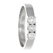 Anello - 18 carati Oro bianco - 0.23ct. tw. Diamante (Naturale)