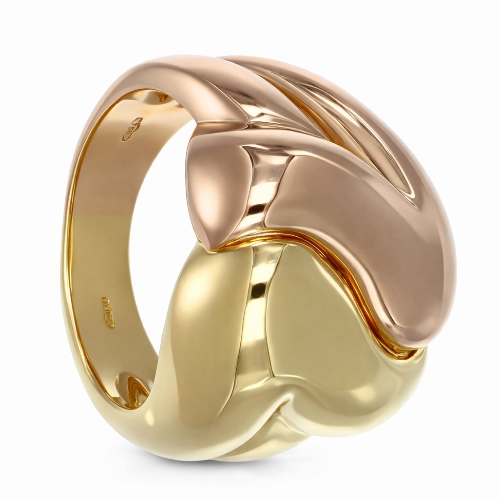 Anello - 18 carati Oro giallo, Oro rosa