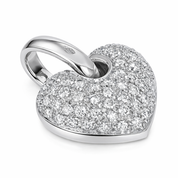 Ciondolo - 18 carati Oro bianco - 1.005ct. tw. Diamante (Naturale)