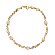 Bracciale - 18 carati Oro giallo - Perla