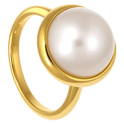 Anello - 18 carati Oro giallo - Perla