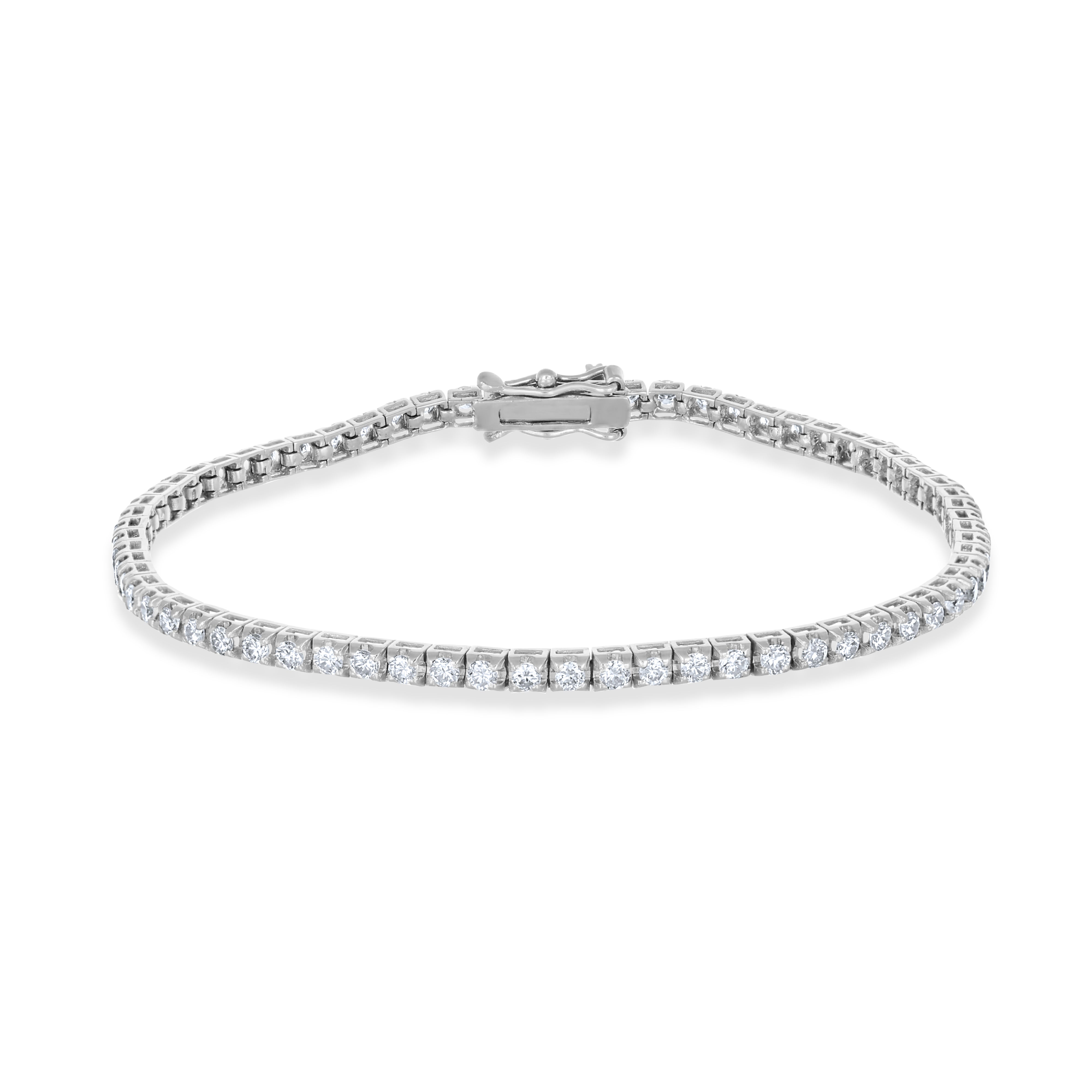 Bracciale - 18 carati Oro bianco - 2.50ct. tw. Diamante (Naturale)