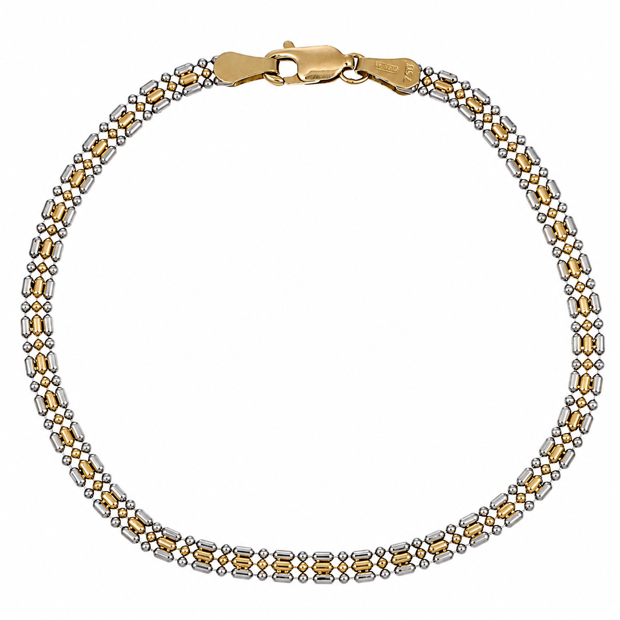 Bracciale - 18 carati Oro giallo, Oro bianco - Handmade - Made in Italy