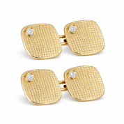 Gemelli - 18 carati Oro giallo - 0.20ct. tw. Diamante (Naturale)