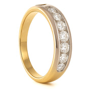 Anello - 18 carati Oro bianco, Oro giallo - 0.62ct. tw. Diamante (Naturale)