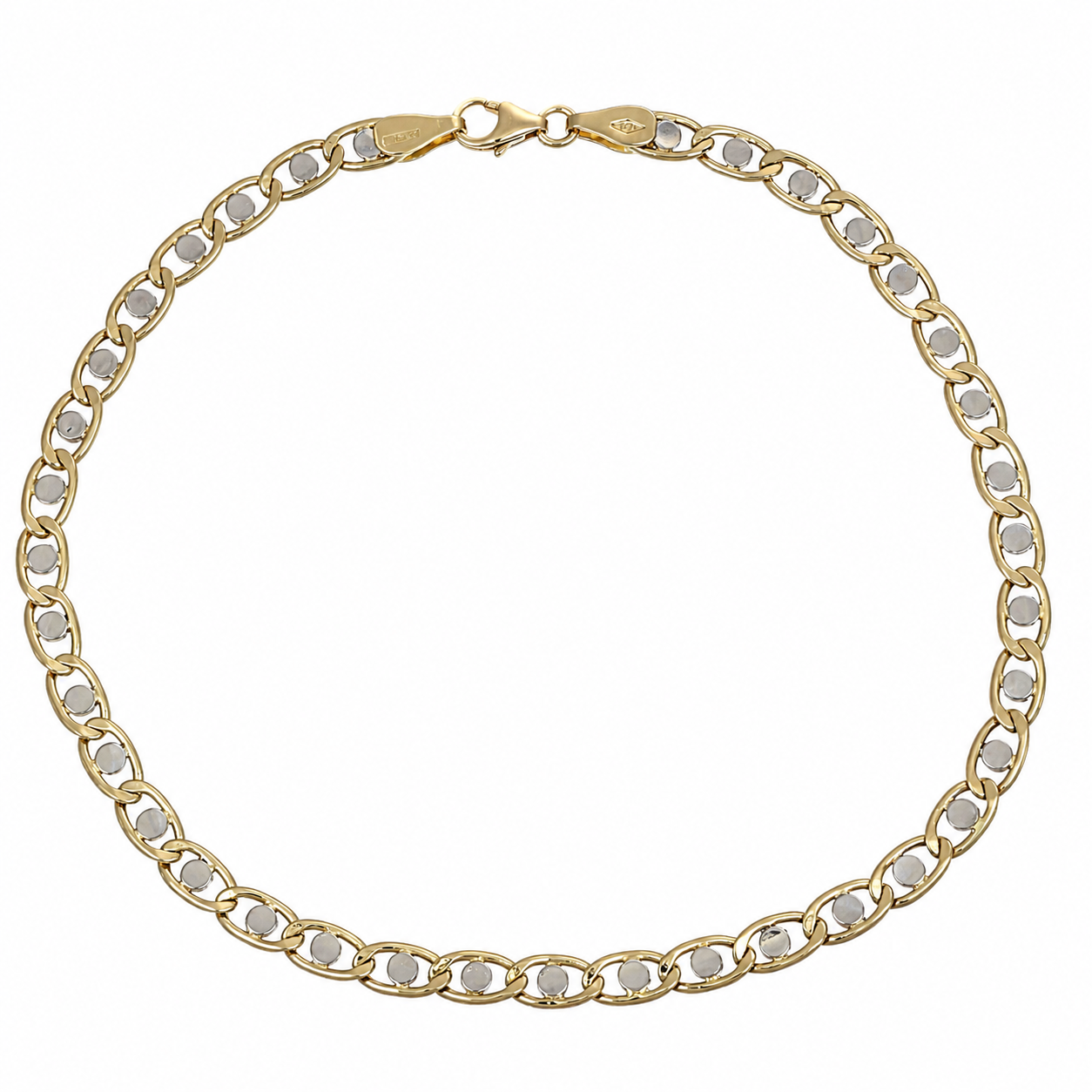 Bracciale - 18 carati Oro giallo, Oro bianco - Made in Italy - Handmade