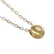 Collana con ciondolo - 18 carati Oro giallo - 0.06ct. tw. Diamante (Naturale)