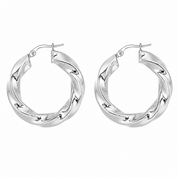 Orecchini - 18 carati Oro bianco - Made in Italy - Handmade