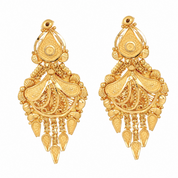 Orecchini - 22 carati Oro giallo - Made inItaly - Handmade