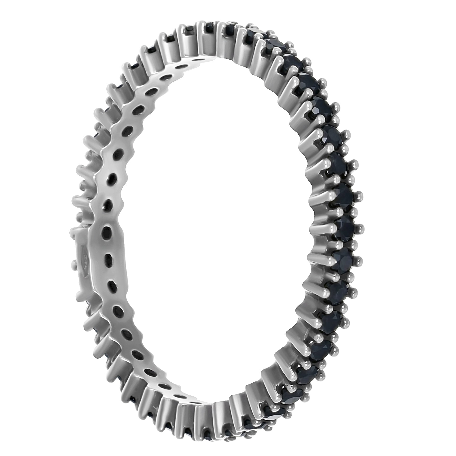 Anello - 18 carati Oro bianco - 0.40ct. tw. Spinello