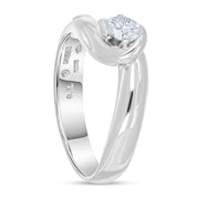 Anello - 18 carati Oro bianco - 0.32ct. tw. Diamante (Naturale)