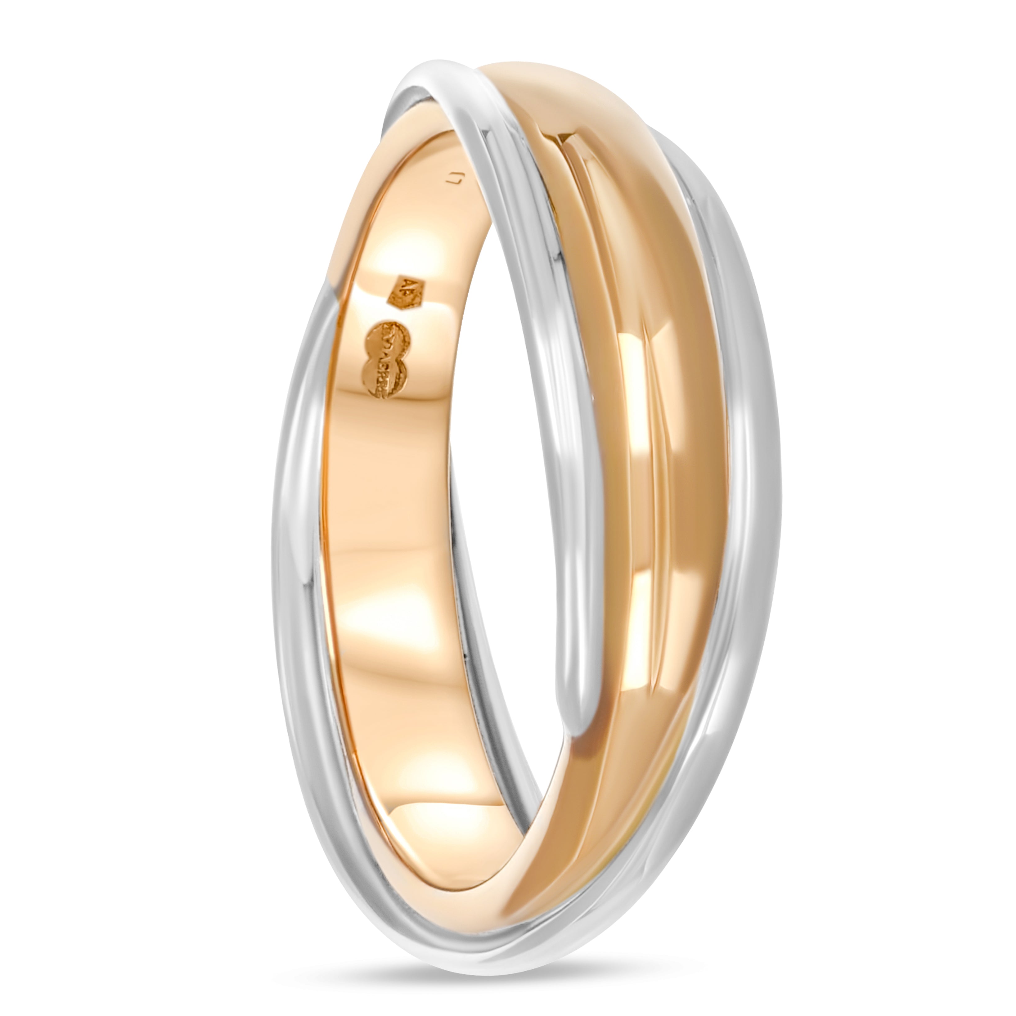 Anello - 18 carati Oro bianco, Oro giallo