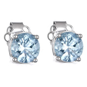 Orecchini - 18 carati Oro bianco - 0.54ct. tw. Acquamarina