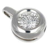 Ciondolo - 18 carati Oro bianco - 0.14ct. tw. Diamante (Naturale)